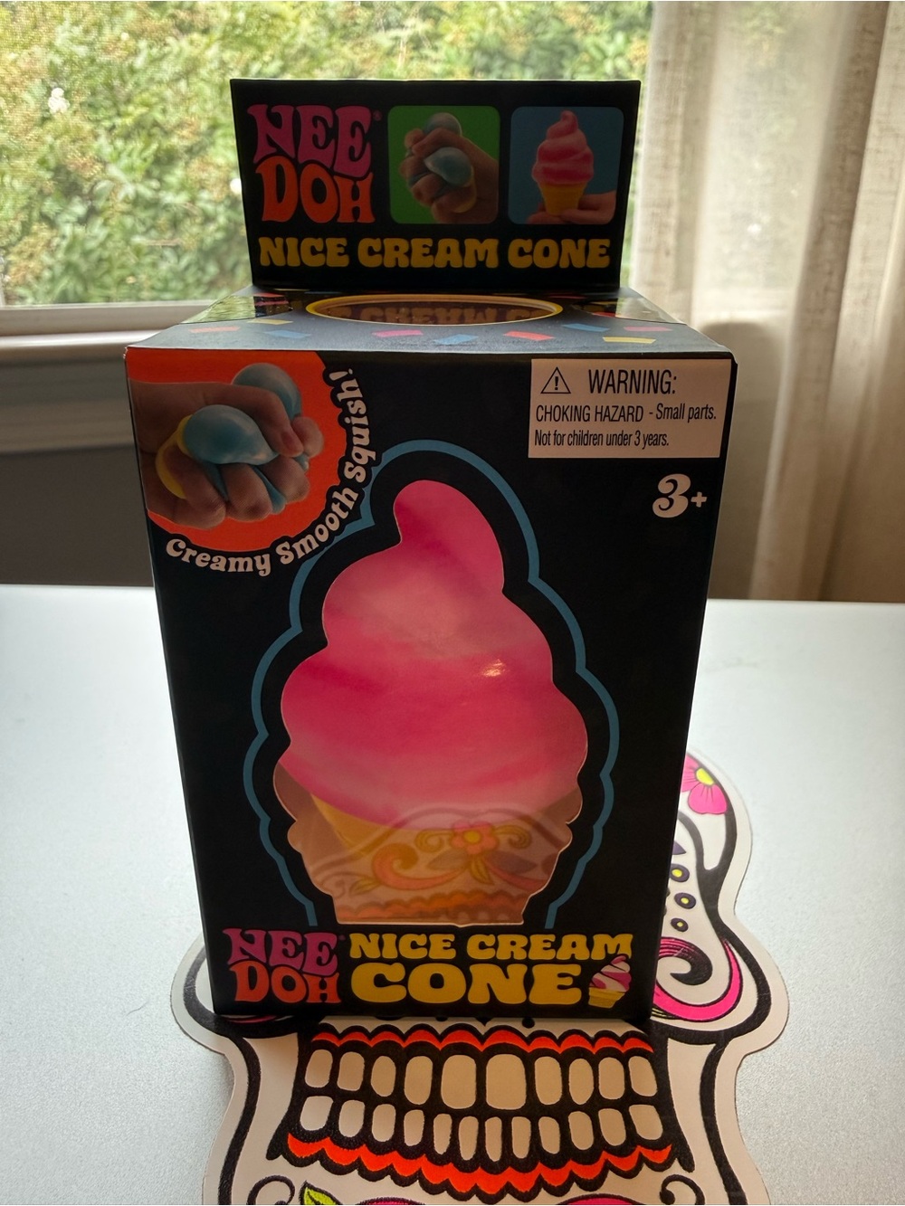 Needoh Pink Nice Cream Cone Stress Toy